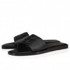Christian Louboutin CL Mules in Black Leather Christian Louboutin CL Mules in Black Leather