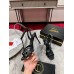 Christian Louboutin Tangueva Strappy Sandals 100mm in Black Leather Christian Louboutin Tangueva Strappy Sandals 100mm in Black Leather