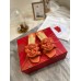 Christian Louboutin Marmela Flat Sandals In Orange Lambskin
