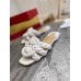 Christian Louboutin Marmela Flat Sandals In White Lambskin Christian Louboutin Marmela Flat Sandals In White Lambskin