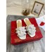 Christian Louboutin Marmela Flat Sandals In White Lambskin Christian Louboutin Marmela Flat Sandals In White Lambskin