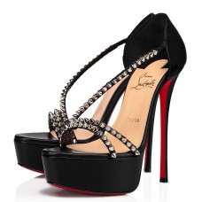 Christian Louboutin Black So Spike Alta Sandals 150MM Christian Louboutin Black So Spike Alta Sandals 150MM