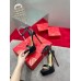 Christian Louboutin Black Loubi Queen Alta Sandals 150MM