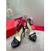 Christian Louboutin Black Loubi Queen Alta Sandals 150MM