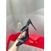 Christian Louboutin Just Chain 85mm Sandals In Black Leather