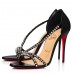 Christian Louboutin So Spike 100mm Sandals In Black Leather Christian Louboutin So Spike 100mm Sandals In Black Leather