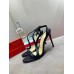 Christian Louboutin Rosalie 100mm Sandals In Black Leather