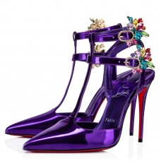 Christian Louboutin Maravilla Joli 100mm Sandals In Speccio Leather Christian Louboutin Maravilla Joli 100mm Sandals In Speccio Leather