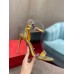 Christian Louboutin Goldie Joli 100mm Sandals In Gold Patent Leather Christian Louboutin Goldie Joli 100mm Sandals In Gold Patent Leather