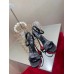 Christian Louboutin Goldie Joli 100mm Sandals In Black Satin Christian Louboutin Goldie Joli 100mm Sandals In Black Satin