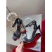 Christian Louboutin Goldie Joli 100mm Sandals In Black Satin Christian Louboutin Goldie Joli 100mm Sandals In Black Satin