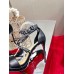 Christian Louboutin Choca Lux 100mm Sandals In Black Lambskin