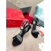 Christian Louboutin Umberta 100mm Sandals In Black Suede Christian Louboutin Umberta 100mm Sandals In Black Suede