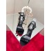Christian Louboutin Umberta 100mm Sandals In Black Suede Christian Louboutin Umberta 100mm Sandals In Black Suede