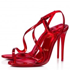 Christian Louboutin Rosalie 100mm Sandals In Red Patent Psychic Christian Louboutin Rosalie 100mm Sandals In Red Patent Psychic