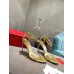 Christian Louboutin So Me 100mm Sandals In Gold Leather Christian Louboutin So Me 100mm Sandals In Gold Leather