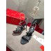 Christian Louboutin Spikita Strap 100mm Sandals In Black Leather Christian Louboutin Spikita Strap 100mm Sandals In Black Leather