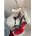 Christian Louboutin Goldora 100mm Black Sandals with Spikes