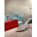 Christian Louboutin Goldora 100mm Silver Sandals with Spikes Christian Louboutin Goldora 100mm Silver Sandals with Spikes