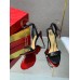 Christian Louboutin Loubigirl 100mm Sandals In Black Lambskin