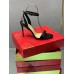 Christian Louboutin Loubigirl 100mm Sandals In Black Lambskin