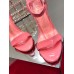 Christian Louboutin Loubigirl 100mm Sandals In Pink Patent Leather Christian Louboutin Loubigirl 100mm Sandals In Pink Patent Leather
