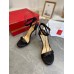 Christian Louboutin Loubi Queen 100mm Sandals In Black Lambskin Christian Louboutin Loubi Queen 100mm Sandals In Black Lambskin