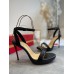 Christian Louboutin Loubi Queen 100mm Sandals In Black Lambskin Christian Louboutin Loubi Queen 100mm Sandals In Black Lambskin