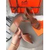 Hermes Viaggio 60MM Sandals In Brown Calfskin Hermes Viaggio 60MM Sandals In Brown Calfskin