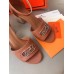 Hermes Viaggio 60MM Sandals In Brown Calfskin Hermes Viaggio 60MM Sandals In Brown Calfskin