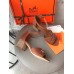 Hermes Viaggio 60MM Sandals In Brown Calfskin Hermes Viaggio 60MM Sandals In Brown Calfskin