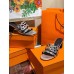 Hermes Tandem 50mm Sandals In Silver Metallic Calfskin Hermes Tandem 50mm Sandals In Silver Metallic Calfskin