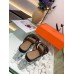 Hermes Avenue Sandals In Black Calfskin Hermes Avenue Sandals In Black Calfskin