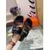 Hermes Avenue Sandals In Black Calfskin Hermes Avenue Sandals In Black Calfskin