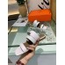 Hermes Avenue Sandals In White Calfskin Hermes Avenue Sandals In White Calfskin