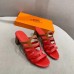 Hermes Celena Sandals 50mm In Red/Brown Calfskin Hermes Celena Sandals 50mm In Red/Brown Calfskin