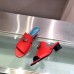 Hermes Candy 40mm Sandals In Red Calfskin Hermes Candy 40mm Sandals In Red Calfskin