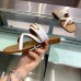 Hermes Claire Sandals In White Calfskin Hermes Claire Sandals In White Calfskin