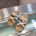 Hermes Claire Sandals In White Calfskin Hermes Claire Sandals In White Calfskin