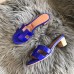 Hermes Oasis Slide Sandals In Blue Electric Niloticus Crocodile Shiny Skin Hermes Oasis Slide Sandals In Blue Electric Niloticus Crocodile Shiny Skin