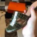 Hermes Oasis Slide Sandals In Vert Fonce Niloticus Crocodile Shiny Skin Hermes Oasis Slide Sandals In Vert Fonce Niloticus Crocodile Shiny Skin