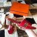 Hermes Oasis Slide Sandals In Red Niloticus Crocodile Shiny Skin Hermes Oasis Slide Sandals In Red Niloticus Crocodile Shiny Skin