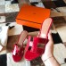 Hermes Oasis Slide Sandals In Red Niloticus Crocodile Shiny Skin Hermes Oasis Slide Sandals In Red Niloticus Crocodile Shiny Skin
