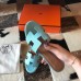 Hermes Oasis Slide Sandals 50mm In Blue Atoll Epsom Calfskin Hermes Oasis Slide Sandals 50mm In Blue Atoll Epsom Calfskin