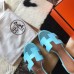 Hermes Oasis Slide Sandals 50mm In Blue Atoll Epsom Calfskin Hermes Oasis Slide Sandals 50mm In Blue Atoll Epsom Calfskin