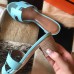 Hermes Oasis Slide Sandals 50mm In Blue Atoll Epsom Calfskin Hermes Oasis Slide Sandals 50mm In Blue Atoll Epsom Calfskin