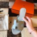 Hermes Oasis Slide Sandals 50mm In Ciel Epsom Calfskin Hermes Oasis Slide Sandals 50mm In Ciel Epsom Calfskin
