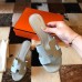 Hermes Oasis Slide Sandals 50mm In Ciel Epsom Calfskin Hermes Oasis Slide Sandals 50mm In Ciel Epsom Calfskin