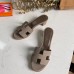 Hermes Oasis Slide Sandals 50mm In Gris Asphalt Epsom Calfskin Hermes Oasis Slide Sandals 50mm In Gris Asphalt Epsom Calfskin
