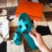 Hermes Oasis Slide Sandals 50mm In Lake Green Epsom Calfskin Hermes Oasis Slide Sandals 50mm In Lake Green Epsom Calfskin